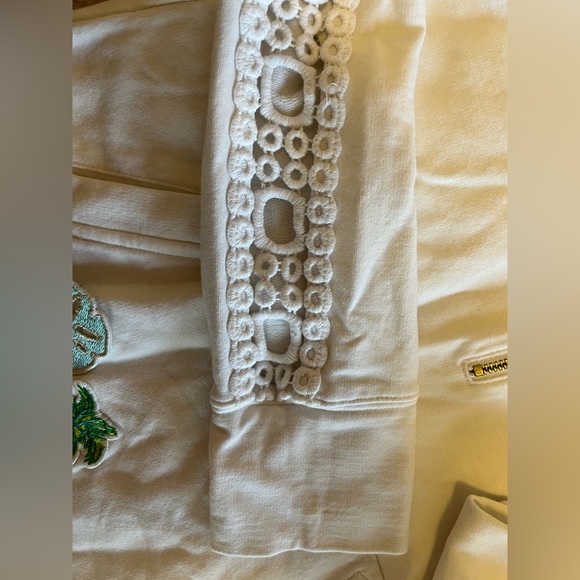 Lily Pulitzer White Half Zip Sweater, Size XS - Picture 3 of 6